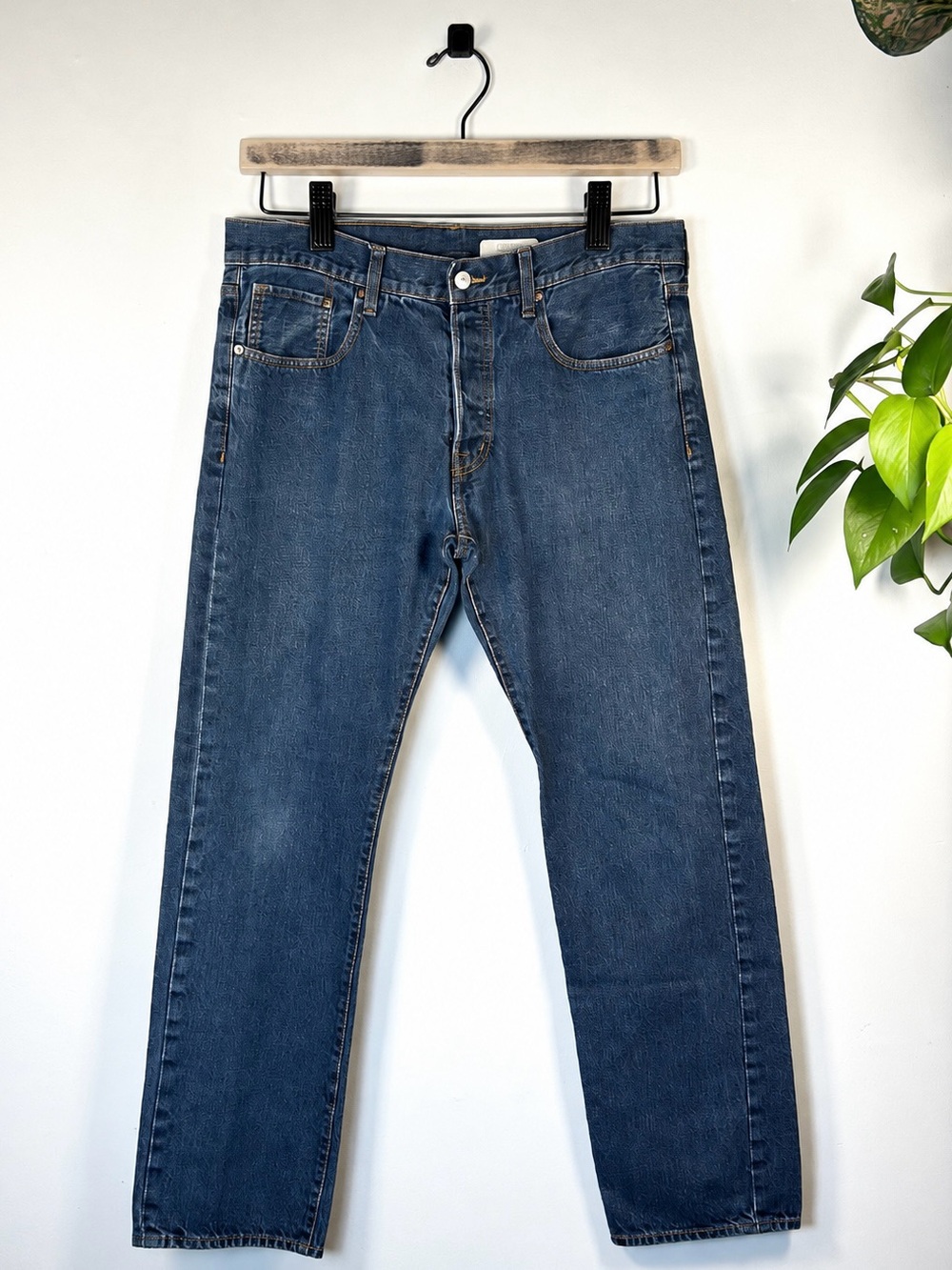 H&M Straight Regular Waist Jeans Dark Wash Men’s 34x32